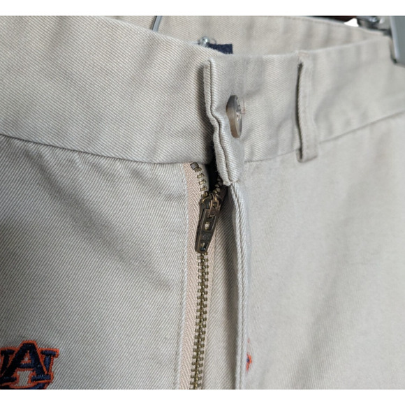 Campus Chinos Auburn University Tigers Football AU Khaki Pants Size 32 Men Golf - Picture 6 of 7